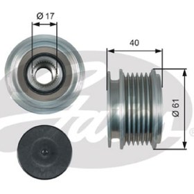Resim GATES OAP7013 ALTERNATÖR KASNAĞI 6 KANAL 1.9 FABIA 00-15 OCTAVIA 97-13 RAPID 13-16 ROOMSTER 06-15 