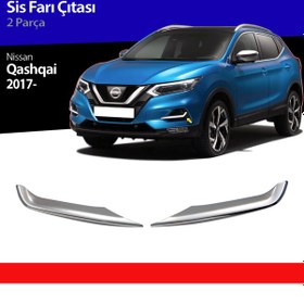 Resim Nissan Qashqai Sis Farı Çerçevesi Kromu Nikelajı 2017 Sonrası 