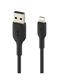 Resim Belkin Örgülü Lightning Hızlı Şarj Kablosu Siyah 2m CAA002BT2MBK 