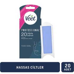 Resim Veet Profesyonel Yüz Ağda Bandı Hassas Ciltler 20'li - Gratis 