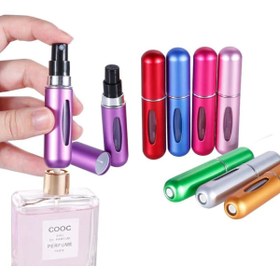 Resim SUNUP SN-14515 Pratik Doldurulabilir Mini Cep Parfüm Şişesi Alüminyum (5ML) 