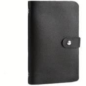 Resim Cloud011 Siyah Yumuşak Pu Deri Para Organizörü Cüzdanı Kapama Mekanizmalı Ev Ofis Seyahat Siyah 