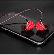 Resim Xindoker Qkz Kd4 Kulak İçi Kulaklık: Mikrofonlu, Ergonomik Tasarım, Yüksek Ses Kalitesi, 3.5mm Jak, Kırmızı/siyah KD4 