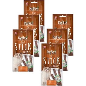 Resim Meaty Sticks Tavuklu Ve Ördekli Kedi Ödül Çubuğu 3x5gr Altılı Paket 