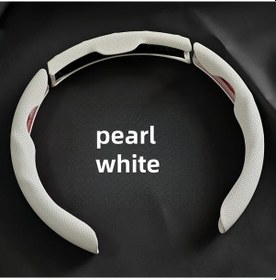 Resim Fochsia Beyaz 3lü Set Fit Napa Pu Deri Direksiyon Kılıfı Kaymaz Ter Emici 4 Mevsim Ergonomik Beyaz 3'lü Set 