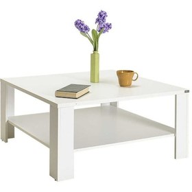 Resim New Line Kare Orta Sehpa - Diamond Beyaz 