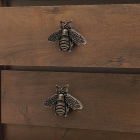 Resim 6 Paket Vintage Arı Dolabı Çekmeceleri, Çinko Alaşımlı Metal Çekmeceler, Antika Parlatılmış Mobilya Kolu, Retro Arı Kolonisi Stili Bar Donanımı Ev Dekorasyonu ve Mutfak Dolapları için 