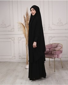 Resim Afgan Çarşafı Medine İpeği Siyah 