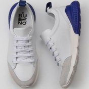Resim Bueno Shoes Beyaz Mavi Deri Erkek Spor Ayakkabı 01mq5500 