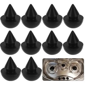 Resim Sunshine011 10 Adet Siyah Sentetik Kauçuk Çadır Karavan Kapak Ayırıcı - Kaymaz, Isıya Dayanıklı 