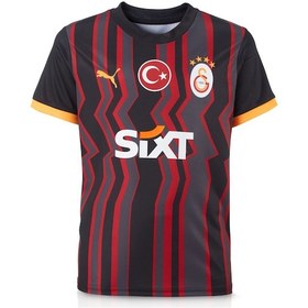 Resim Galatasaray Puma 2024/2025 Çocuk Alternatif Taraftar Forma 77966703 Siyah 