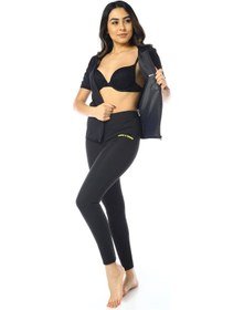 Resim Unisex Sweet Sauna Termal Fermuarlı Takım Siyah 