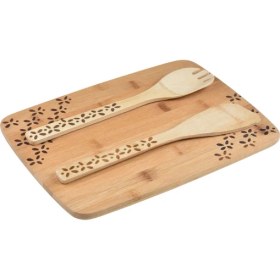 Resim Bambum Tufa 3 Parça Desenli Mutfak Seti 