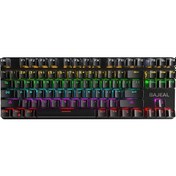 Resim Xindoker Bajeal 87 Tuşlu Mekanik Oyun Klavyesi - Rgb Aydınlatmalı, Mavi Switch, Ergonomik Tasarım 