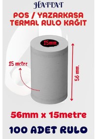 Resim Hattat Termal Pos Rulo 100 Adet Rulo 56 MM x 15 M 