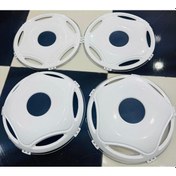 Resim 17,5& 39 & 39 İnç Plastik Beyaz Jant Kapağı 4 Adet Ön-arka Model 