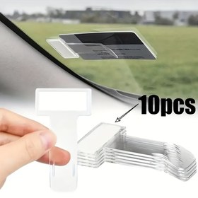 Resim 10 Çok Amaçlı Araç Yapışkan Braket - Kolay Erişim ve Yerleştirme için Pencere Klipsleri, Güvenlik Bağlantı Tasarımı, Araç Bağlama Kartı ve Banknot Klipsi - Park Fişi, Ehliyet ve Ofis Belgeleri İçin Uygun, Araç Organizasyonu, Seyahat Gerekli Eşyaları, Kompakt Tasarım, Sağlam Yapım, Güvenilir Sabitleme, Belge Tutucu, Yolculuk Dostları 