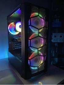 Resim RYZEN GAMİNG OYUNCU PC BİLGİSAYAR KASASI MASAÜSTÜ SET RYZEN 5 RX580 RGB 