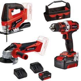 Resim Einhell Te-tk 18/3 Li Kit Akülü Alet Set 2x4 Ah akü 2 adet dolum cihazı 