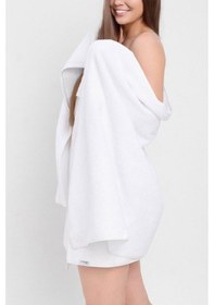 Resim Pamuklu, Beyaz Banyo Havlusu Spa Ve Otel Havlusu 70x140 Cm Beyaz 