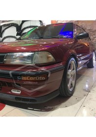 Resim Toyota Corolla 1987-1992 Fındık Kasa Uyumlu Üniversal Laguna Lip Esnek Ön Lip 2 Parça Tampon Altı Dil Karlık Ön Ek 00 Şüscaroto Aksesuar 