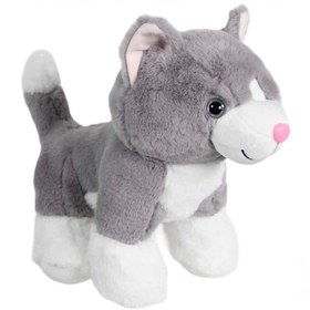 Resim Nessiworld Kedi Peluş Gri 36 cm 