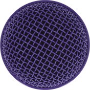 Resim Shineyee Mor Renkli Mikrofon Kafası, Paslanmaz Çelikten Yapılmış, Shure Sm58/sm58lc/beta58 Uyumlu, Göğüs Perdesi Ve Nem Emici Köpük İle Koruyucu Aksesuar 