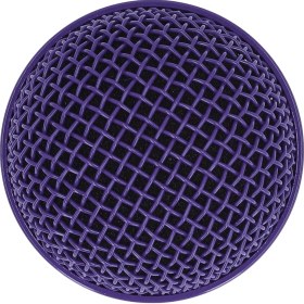 Resim Shineyee Mor Renkli Mikrofon Kafası, Paslanmaz Çelikten Yapılmış, Shure Sm58/sm58lc/beta58 Uyumlu, Göğüs Perdesi Ve Nem Emici Köpük İle Koruyucu Aksesuar 