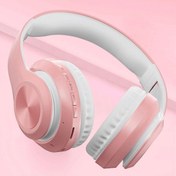 Resim Torima P68 Wıreless Headphone Bluetooth Kablosuz Stereo Kulaklık Pembe 