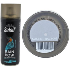 Resim Selsil Rainbow Sprey Boya 400 Ml Isı Yaldız Gri 200c 