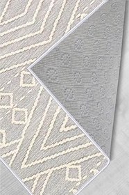 Resim Rovigo Dijital Baskı Yıkanabilir Kaymaz Taban Salon Halısı RVG1054, Bej, 100 x 200 