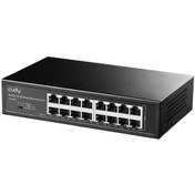 Resim cudy FS1016 16Port 10/100Mbps 1,6 Gb/sn Metal Kasa Rackmount Masaüstü Switch 