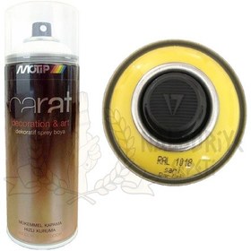 Resim Motip Carat Parlak Sarı Sprey Boya 400 ML - Ral1018 