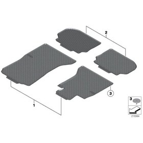 Resim Bmw Paspas Takım Havuz Siyah F22 F23 F45 F46 F40 51472210208. 