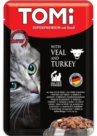 Resim Tomi Premium Pouch Dana Etli ve Hindili Yetişkin Kedi Konservesi 100 G 