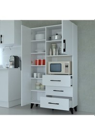 Resim Çok Amaçlı Mutfak Mikrodalga Fırın Dolabı Bb 