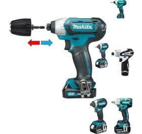 Resim Depolife Makita DTD146SFE3 TD110DWAE DTW1001RTJ TD110DWAE DTD154RFJ DF033DWAE TD090DWE Akülü Şarjlı Mandren 