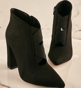Resim Bambi Siyah Süet Kadın Bot & Bootie K0729845165 