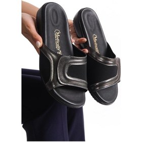 Resim Artı-artı020-5002 Ortopedik Topuk Dikeni&kemik Çıkıntısı Fonksiyonlu Platin Kadın Terlik 001 