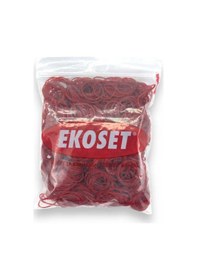 Resim Ekoset 500 Adet Kırmızı Küçük Paket Lastiği 40 MM 