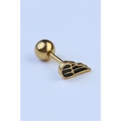 Resim HD Piercing Tek Kanat Gold Piercing 