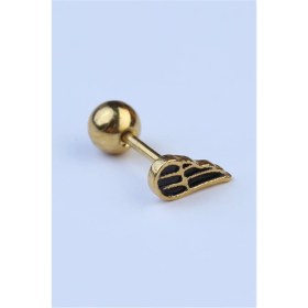 Resim HD Piercing Tek Kanat Gold Piercing 