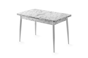 Resim AY MASA VE SANDALYE BENCH, AÇIK HARDAL BEYAZ, 120X70 