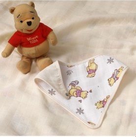 Resim Disney Winnie Pamuk Lisanslı Müslin Bandana Çok Renkli 