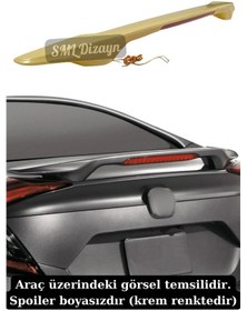 Resim Honda Civic Fc5 Işıklı Spoiler Plastik Spoyler Rüzgarlık 
