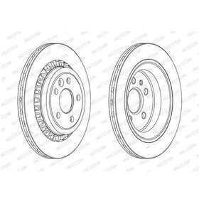 Resim Ferodo Ddf1802c - Arka Fren Aynası Adet Volvo Xc60 D3 D4 D5 2.4d 