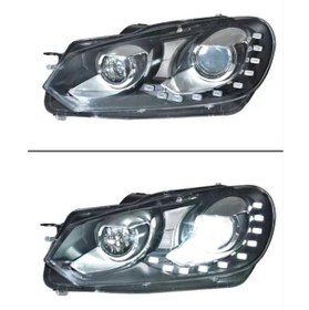 Resim Oled Garaj Volkswagen Golf 6 İçin Uyumlu Highline Led Far Takımı 