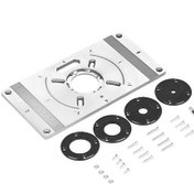 Resim Geeroyoo Alaşımlı Yönlendirici Tabla Plakası - 4 Halkalı Dayanıklı Ahşap İşleme Aparatı 