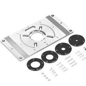 Resim Geeroyoo Alaşımlı Yönlendirici Tabla Plakası - 4 Halkalı Dayanıklı Ahşap İşleme Aparatı 