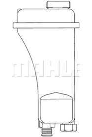 Resim Mahle KNECHT CRT51000S Yedek Su Deposu (140×300×85) E36 E39 M50 B20 (206S1) (Eno:8Ma376705401) 